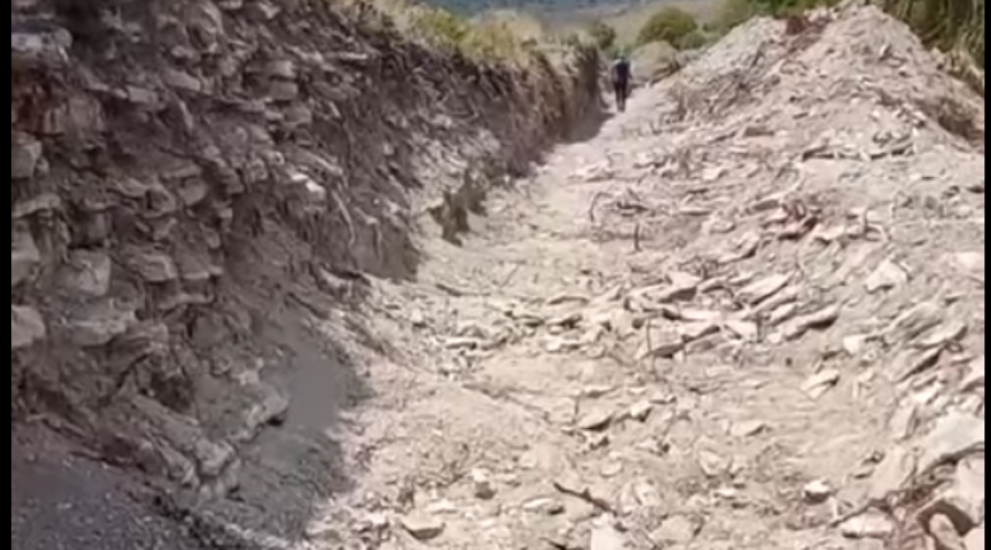 Una excavadora causa destrozos en Iruña-Veleia